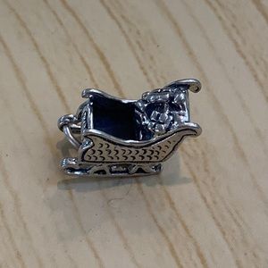 Sleigh Winter Sterling Silver Jewelry Charm